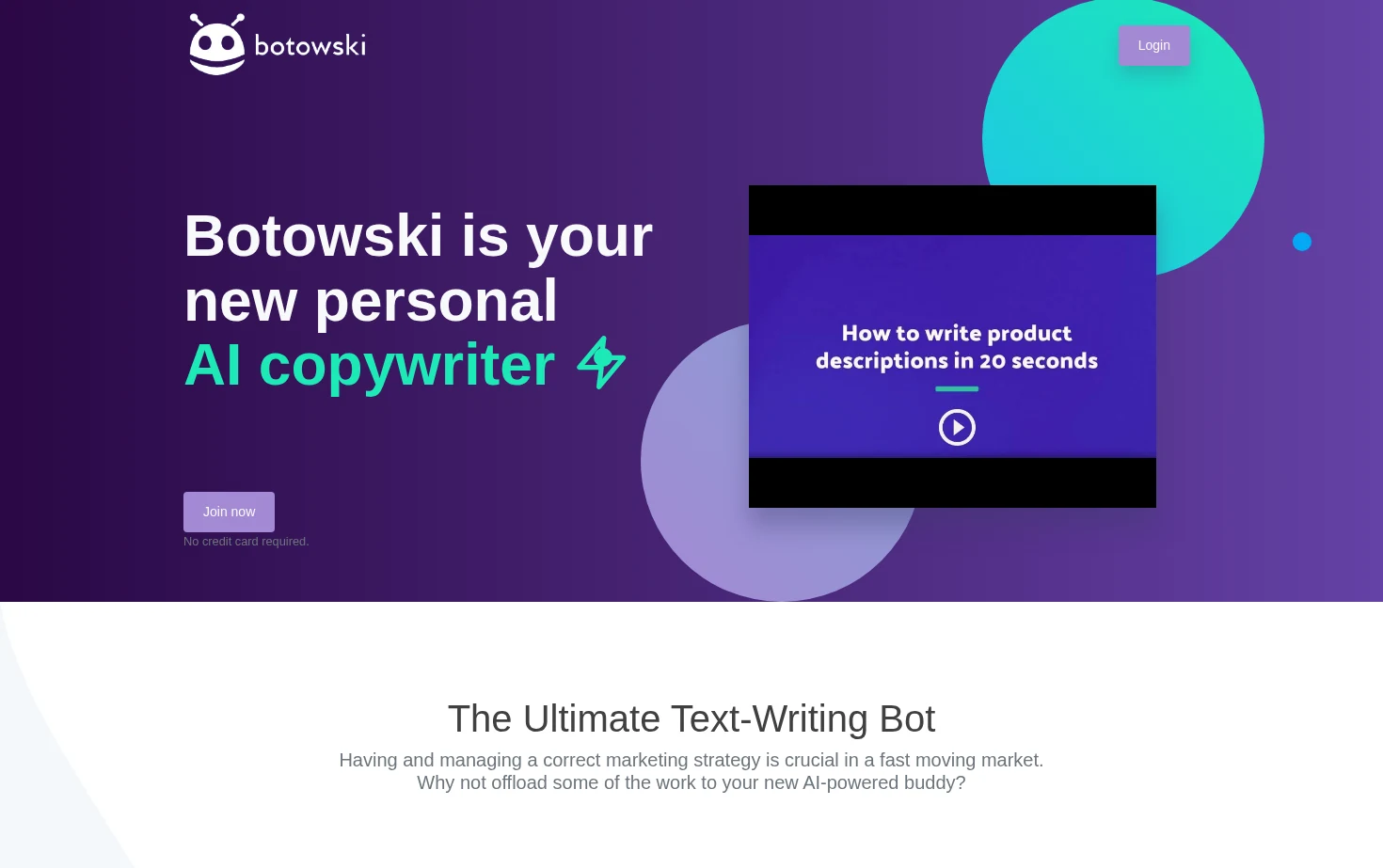 Botowski 页面快照
